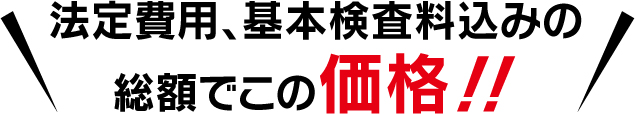 法定費込みでこの価格